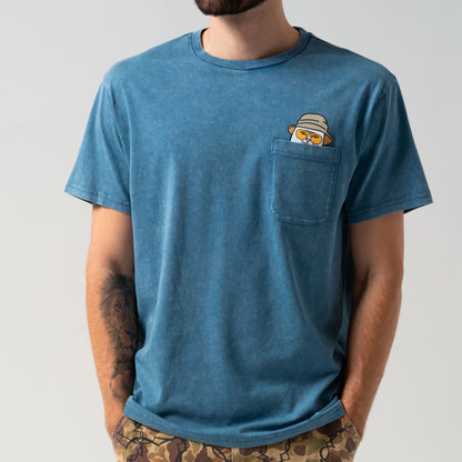 NERMAL S THOMPSON POCKET TEE (SLATE MINERAL WASH)