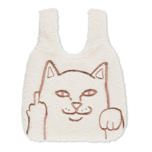 PEEKING NERMAL SHERPA TOTE BAG (NATURAL )