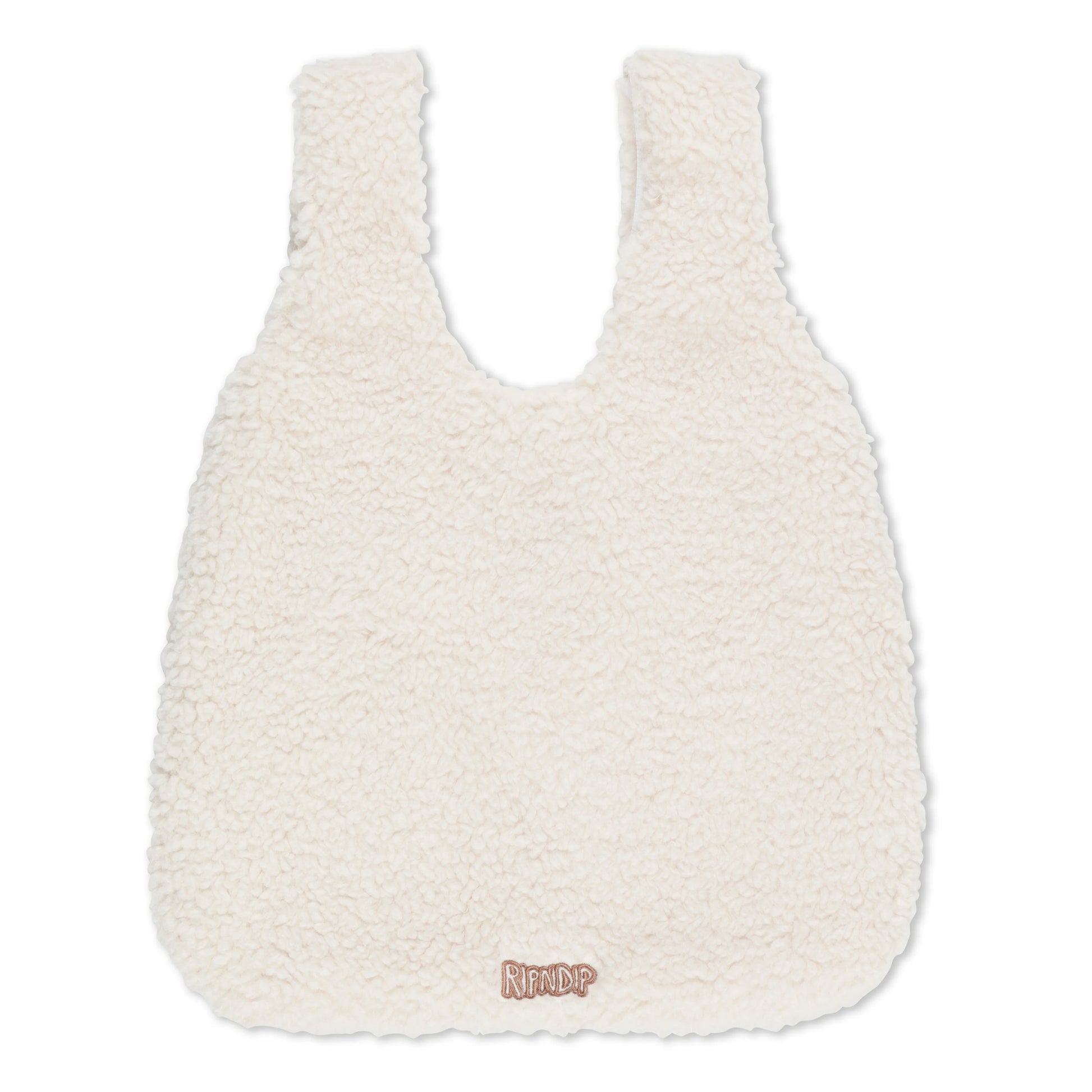 PEEKING NERMAL SHERPA TOTE BAG (NATURAL )