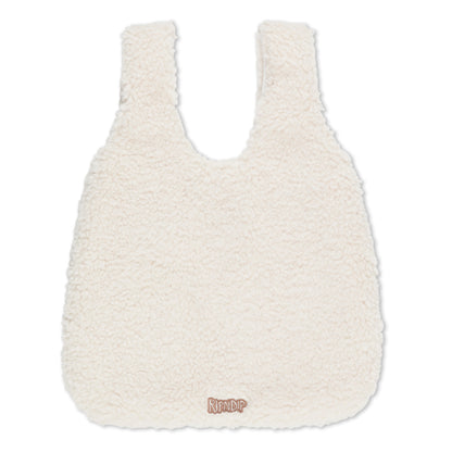 PEEKING NERMAL SHERPA TOTE BAG (NATURAL )