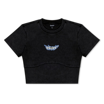 DND CROPPED BABY TEE (BLACK VINTAGE)