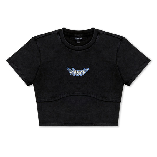 DND CROPPED BABY TEE (BLACK VINTAGE)