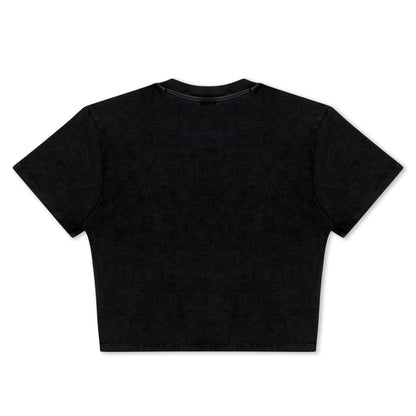 DND CROPPED BABY TEE (BLACK VINTAGE)