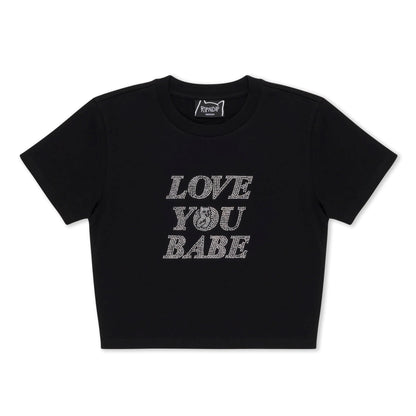 LOVE YOU BABY TEE (BLACK)