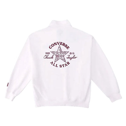 YOTH NOVELTY HALF ZIP FLEECE TOP EGRET