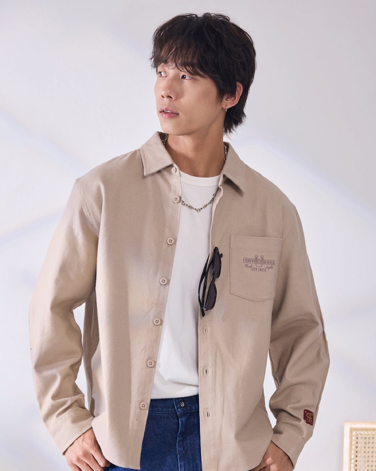 YOTH LS WOVEN TOP VINTAGE CARGO