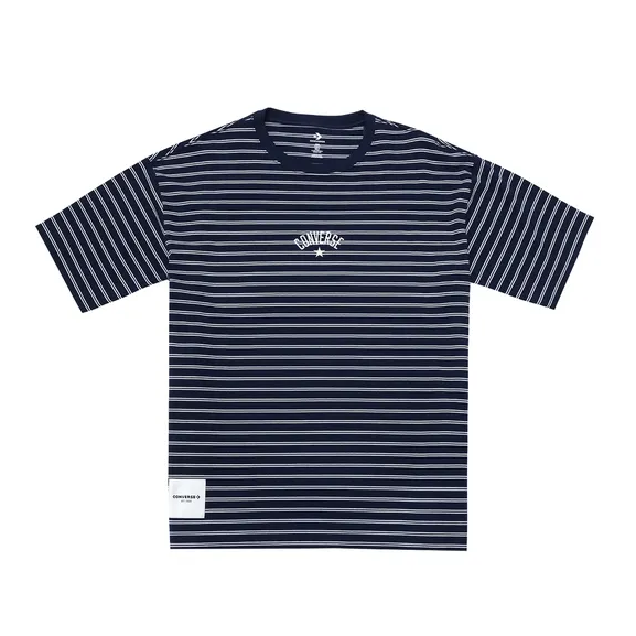 STRIPE LOGO TEE OBSIDIAN