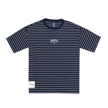STRIPE LOGO TEE OBSIDIAN
