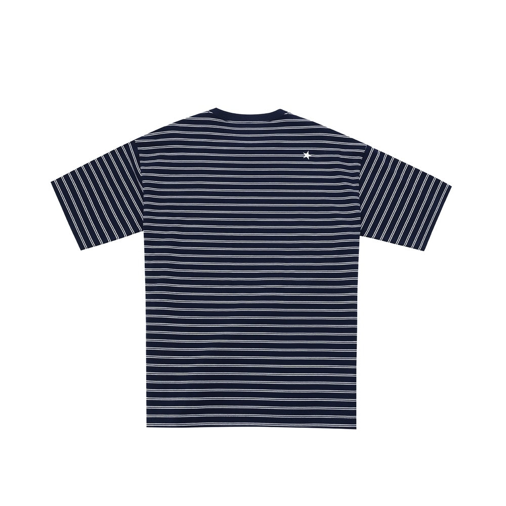 STRIPE LOGO TEE OBSIDIAN