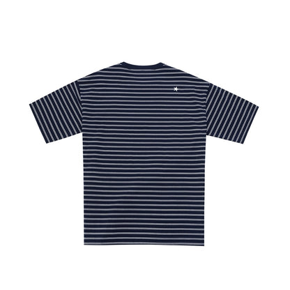 STRIPE LOGO TEE OBSIDIAN