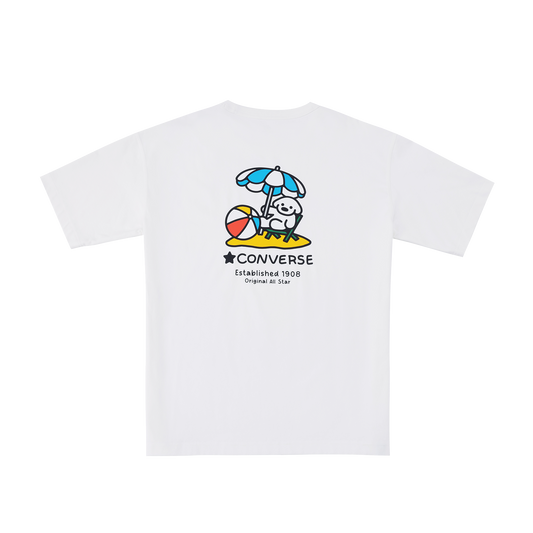 MATSUI BEACH SS TEE VINTAGE WHITE