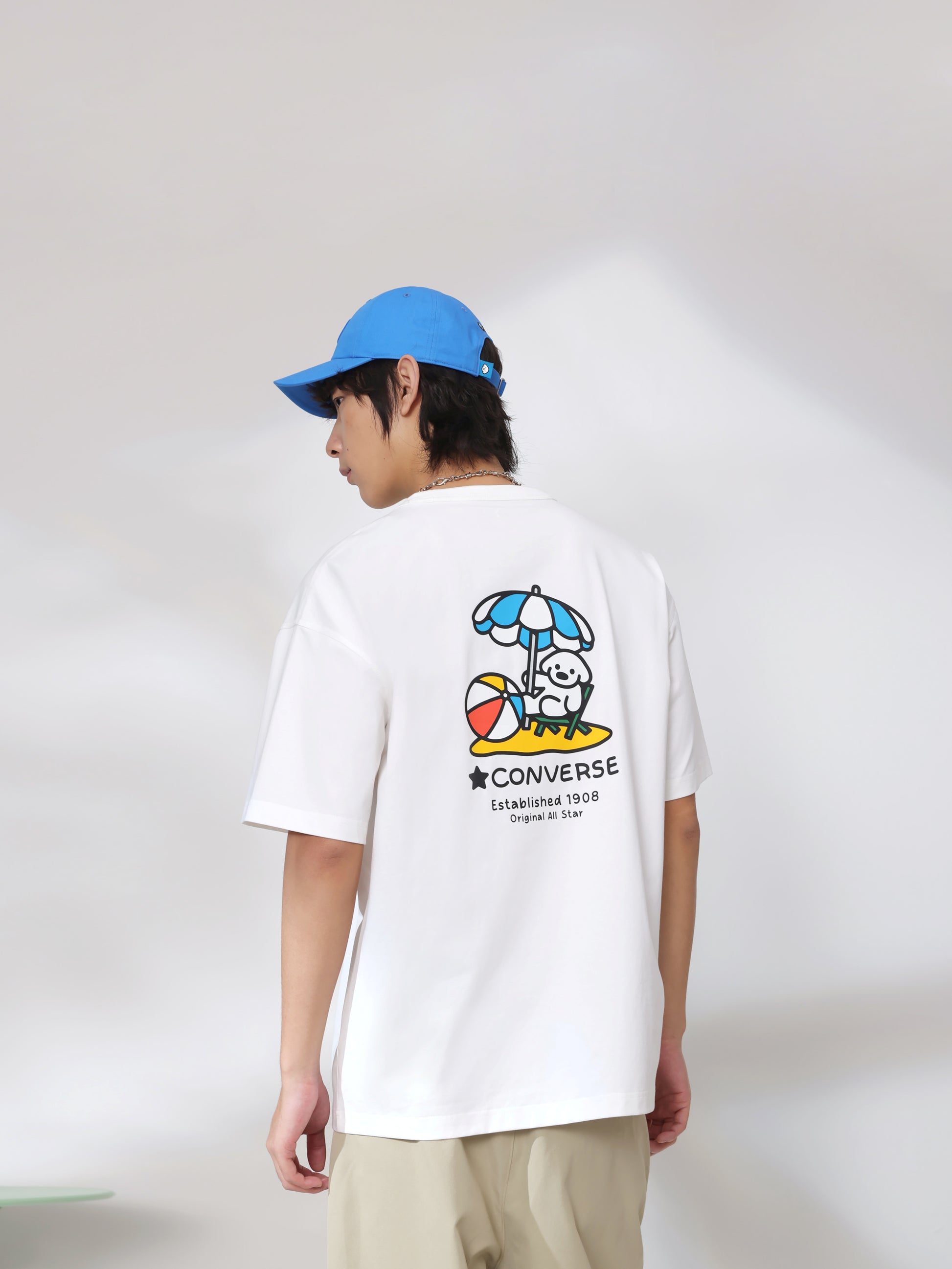MATSUI BEACH SS TEE VINTAGE WHITE