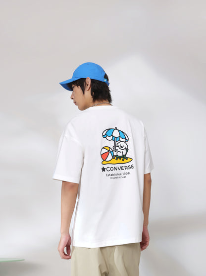 MATSUI BEACH SS TEE VINTAGE WHITE