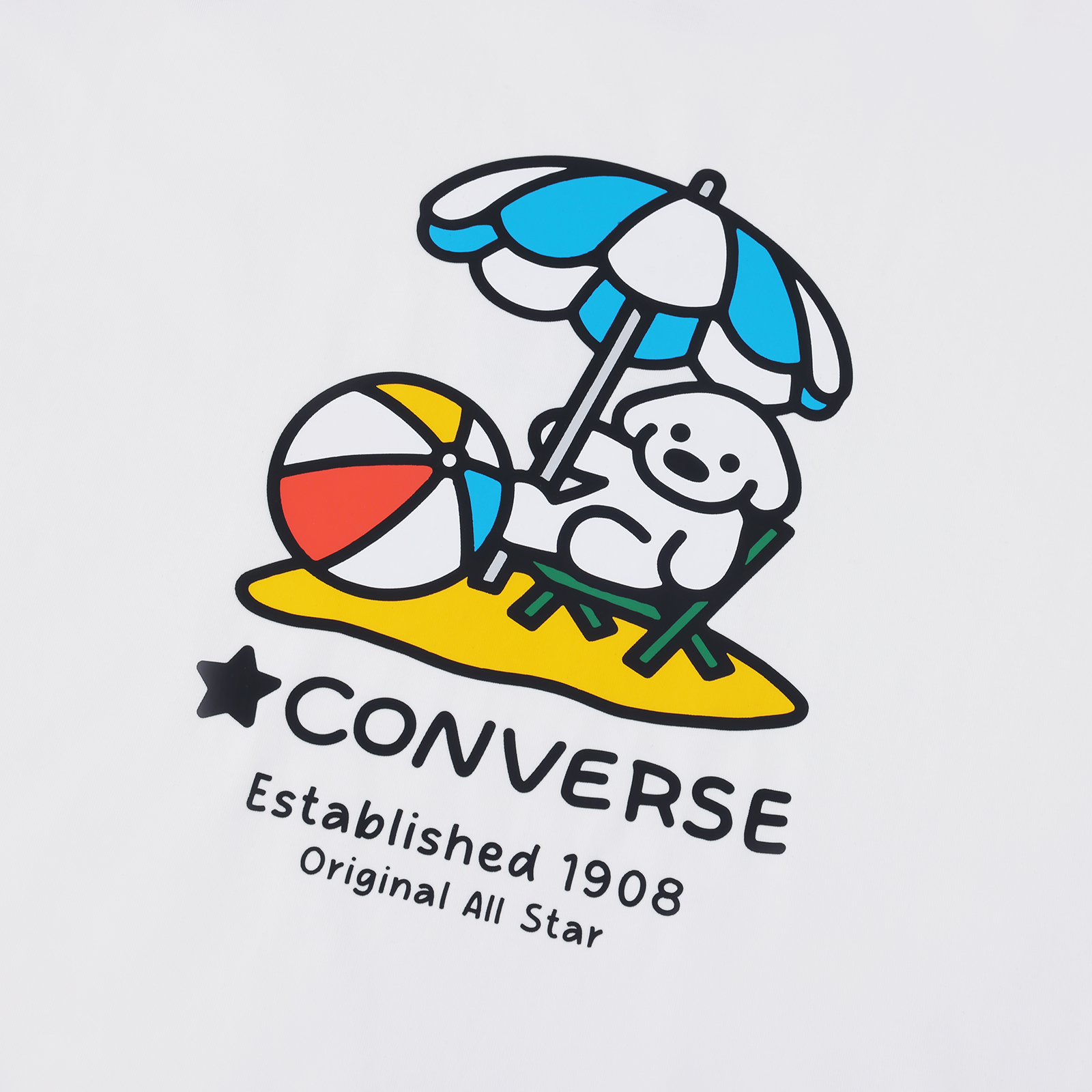 MATSUI BEACH SS TEE VINTAGE WHITE