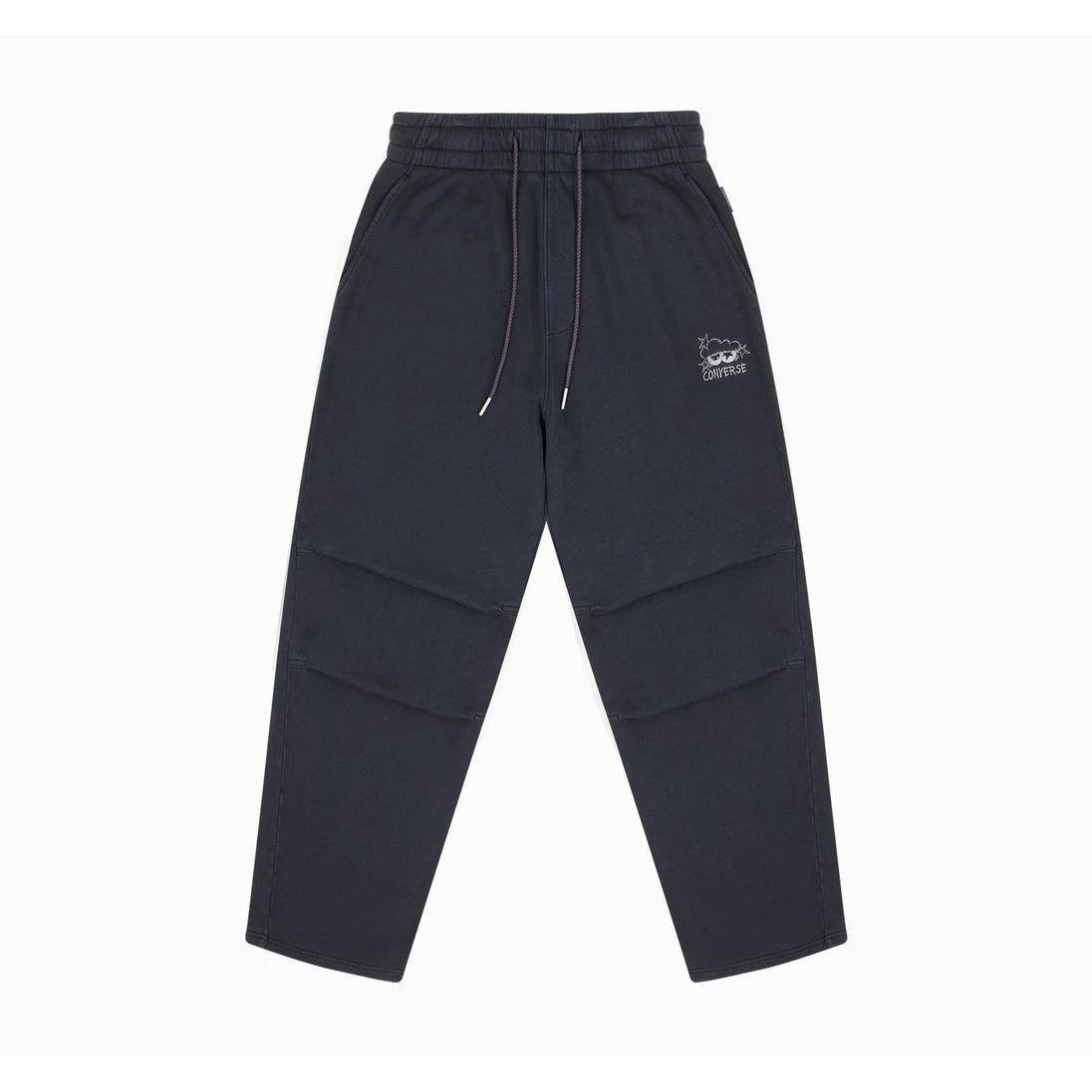 ZO&FRIENDS WASHED KNIT PANTS BLACK
