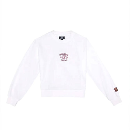 YOTH NOVELTY CREW FLEECE TOP EGRET