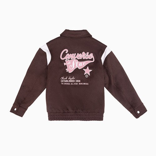 RETRO VARSITY PADDED JKT TOTALLY FUDGED