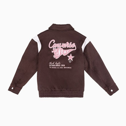 RETRO VARSITY PADDED JKT TOTALLY FUDGED