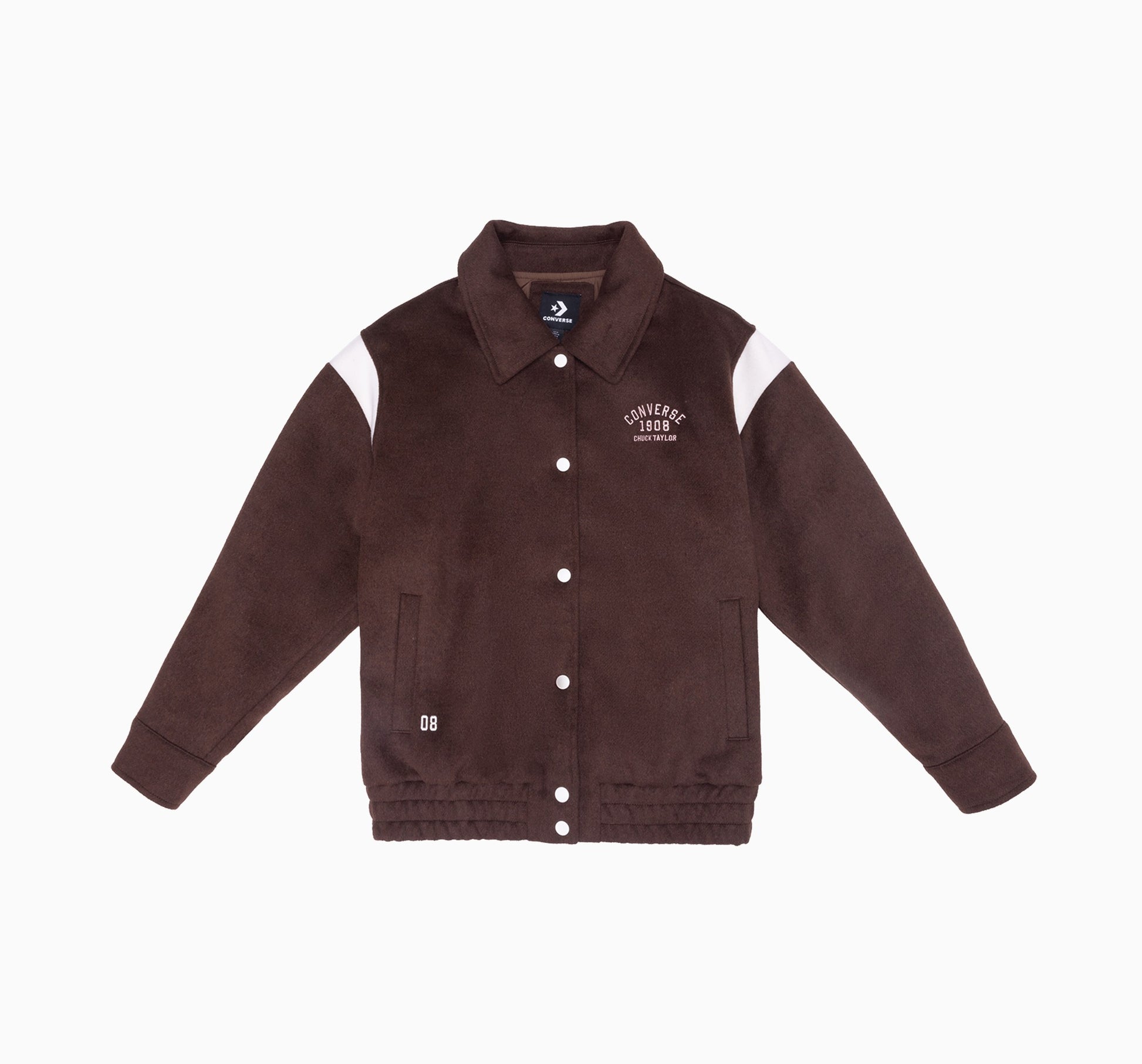 RETRO VARSITY PADDED JKT TOTALLY FUDGED