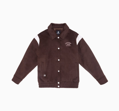 RETRO VARSITY PADDED JKT TOTALLY FUDGED