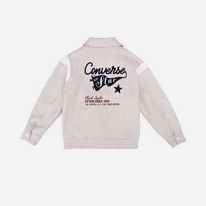 RETRO VARSITY PADDED JKT CLASSIC ECRU