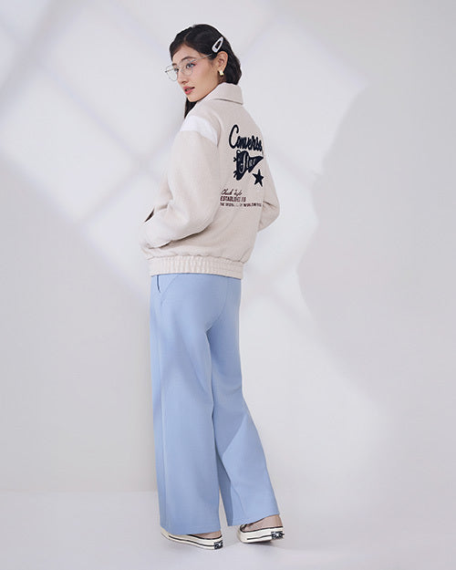 RETRO VARSITY PADDED JKT CLASSIC ECRU