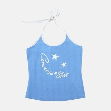 JACQUARD RIB TANK CONVERSE LT BLUE