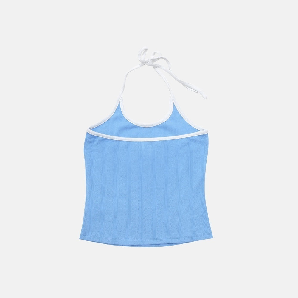 JACQUARD RIB TANK CONVERSE LT BLUE