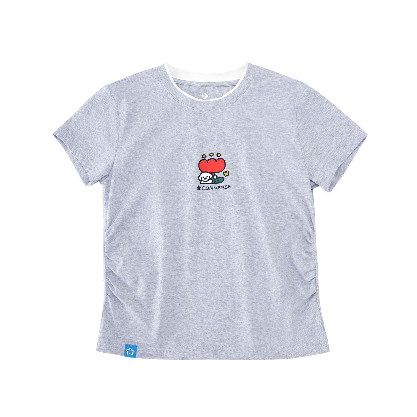 MATSUI SLIM SS TEE VINTAGE GREY HEATHER