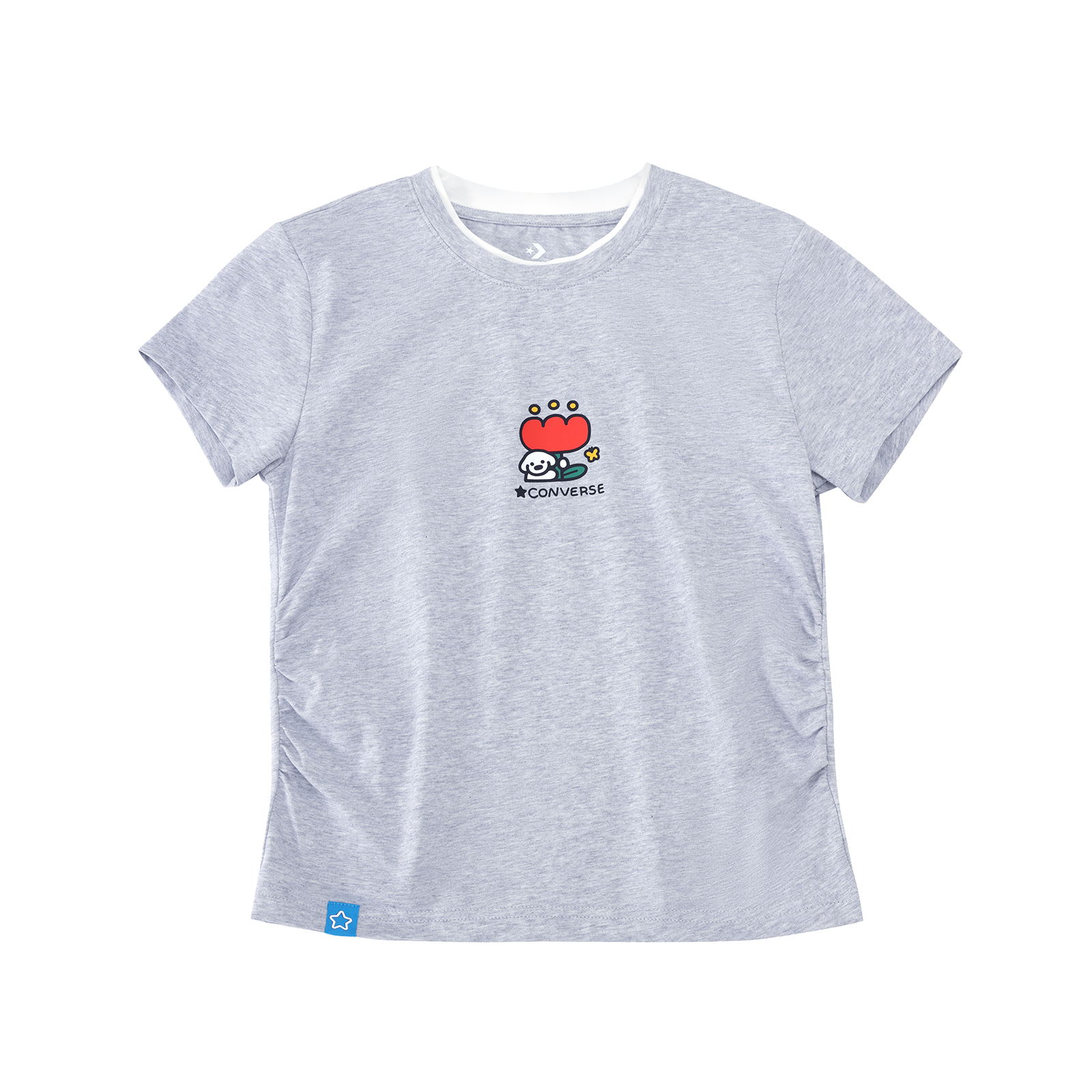 MATSUI SLIM SS TEE VINTAGE GREY HEATHER