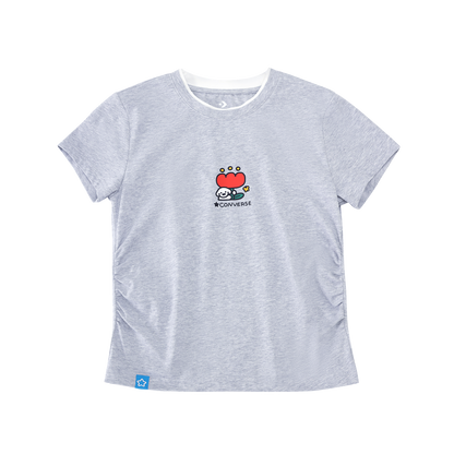 MATSUI SLIM SS TEE VINTAGE GREY HEATHER