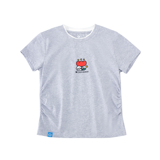 MATSUI SLIM SS TEE VINTAGE GREY HEATHER