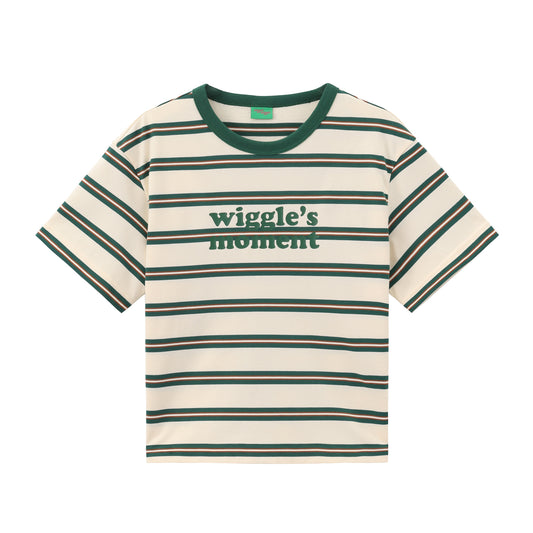 Textured Color-Block Basic T-Shirt