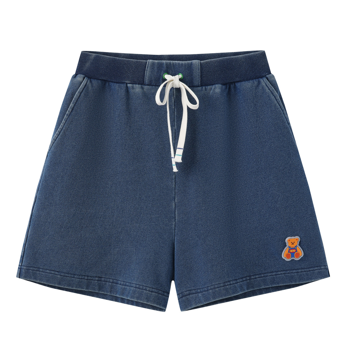 Embroidered Knit Shorts
