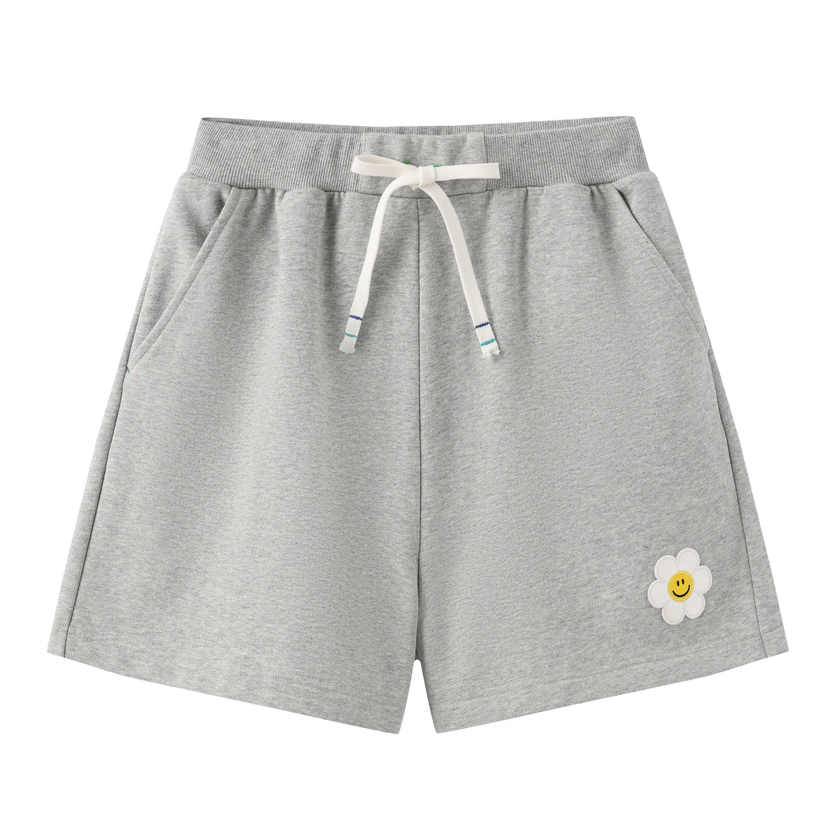 Embroidered Knit Shorts