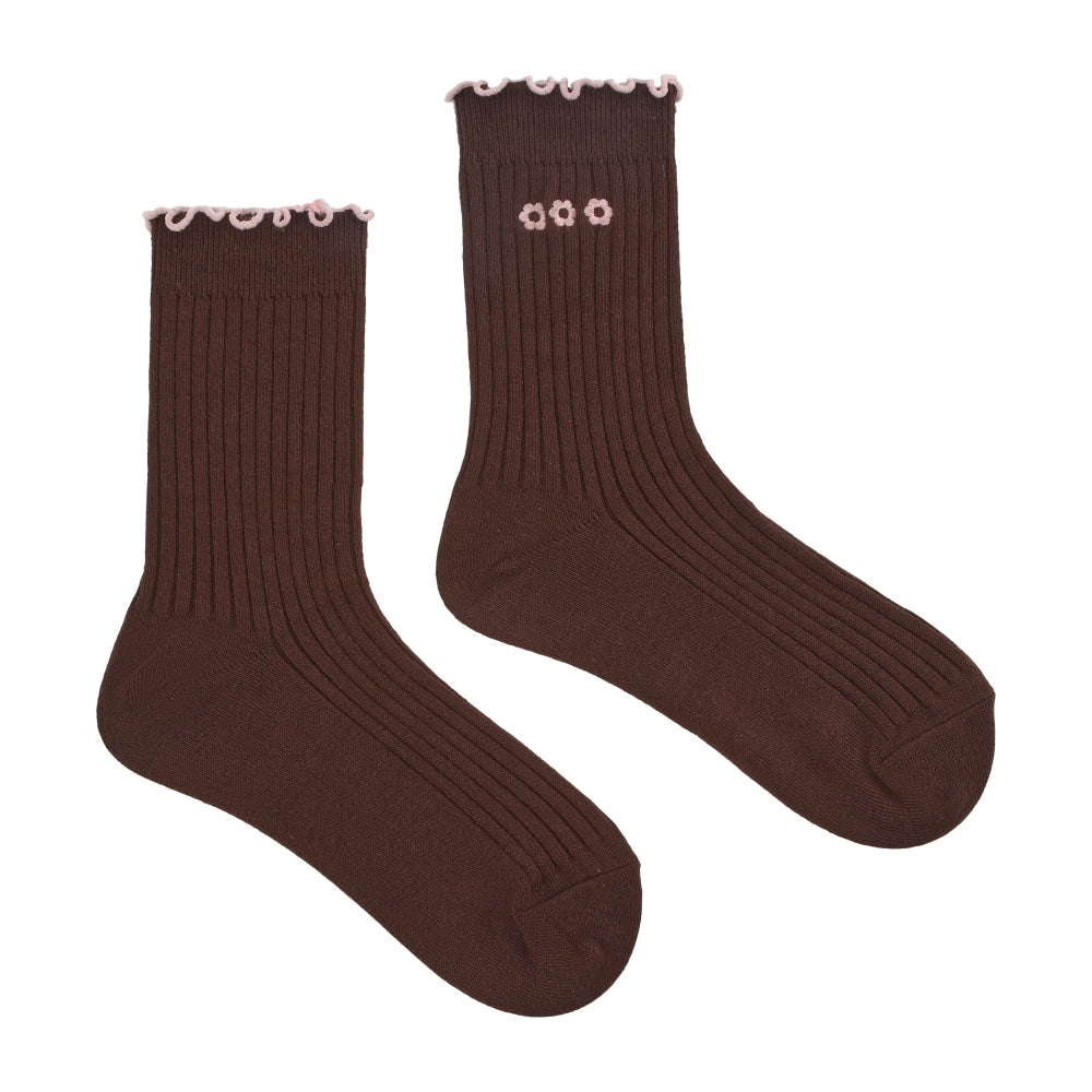 Korean Style Ruffle Stacked Socks