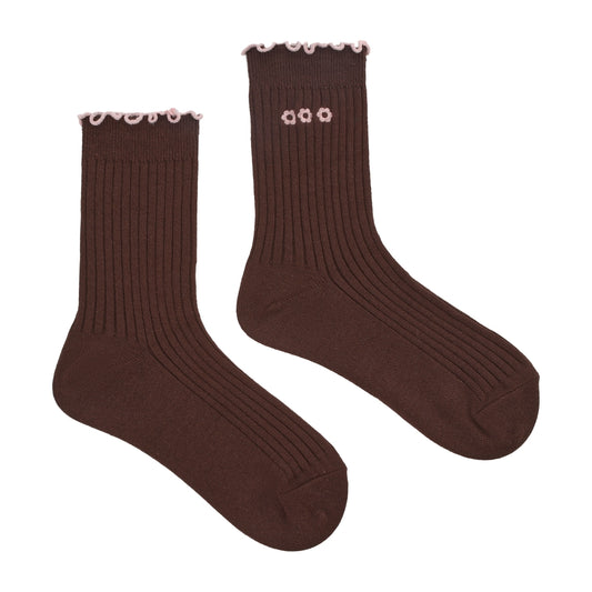 Korean Style Ruffle Stacked Socks