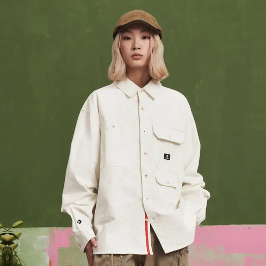 YOTD WOVEN SHIRT EGRET