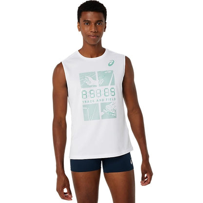 MEN TRACK PRACTICE GRAPHIC SLEEVELESS