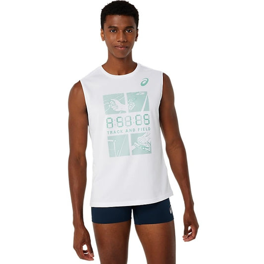 MEN TRACK PRACTICE GRAPHIC SLEEVELESS