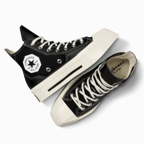 CHUCK 70 DE LUXE SQUARED HI BLACK/BLACK