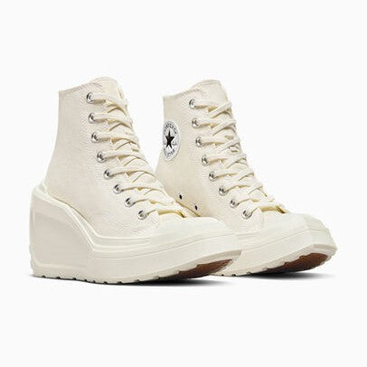 CHUCK 70 DE LUXE WEDGE HI EGRET/BLACK