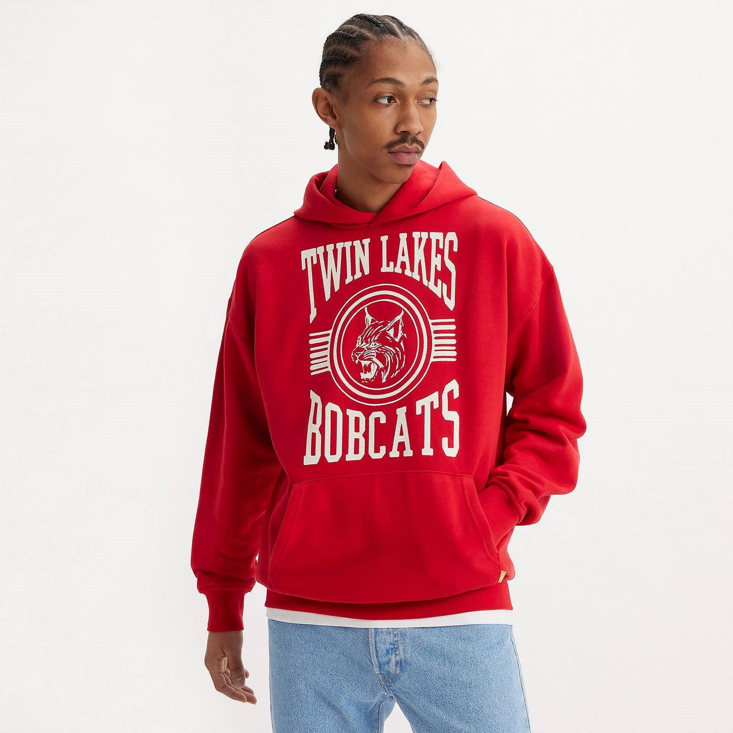 GOLD TAB HOODIE URBAN RED