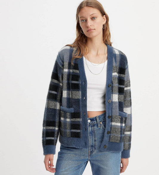 BETTY CARDIGAN POCKETED ROSALIE KNIT PLA