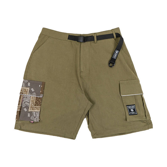 PATCHWORK BANDANA SHORTS