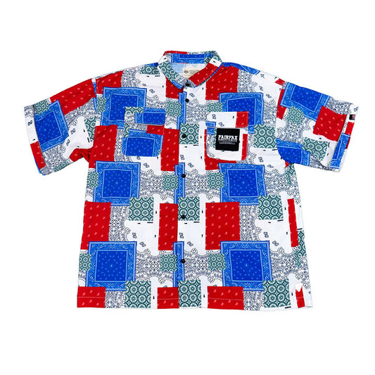 PACTHWORK BANDANA SHIRT