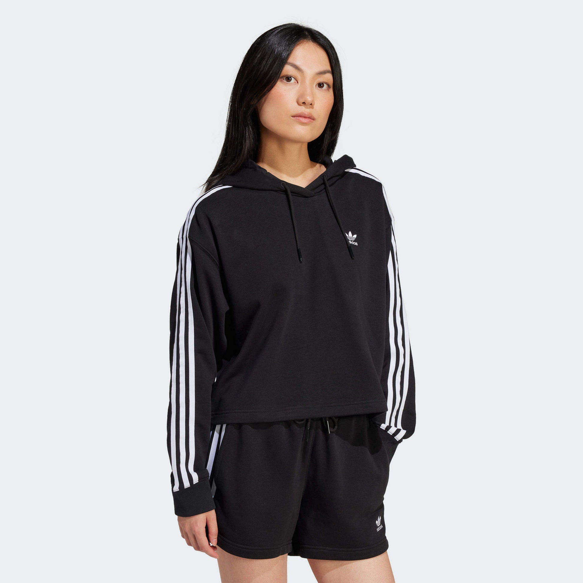 3S SHORT HOODIE (BLACK)