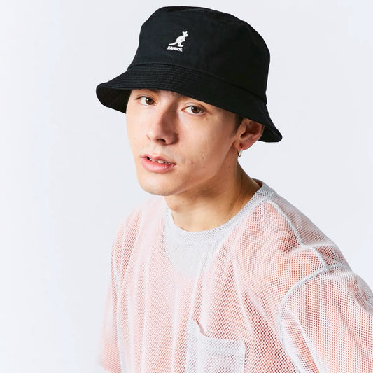 WASHED FISHERMAN HAT_BLACK