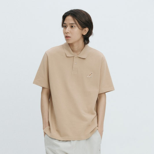Logo Patch Polo Shirt